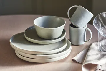 Sandsbro mattallrik ljusgrå, Ø26 cm, 8-pack - Scandi Living