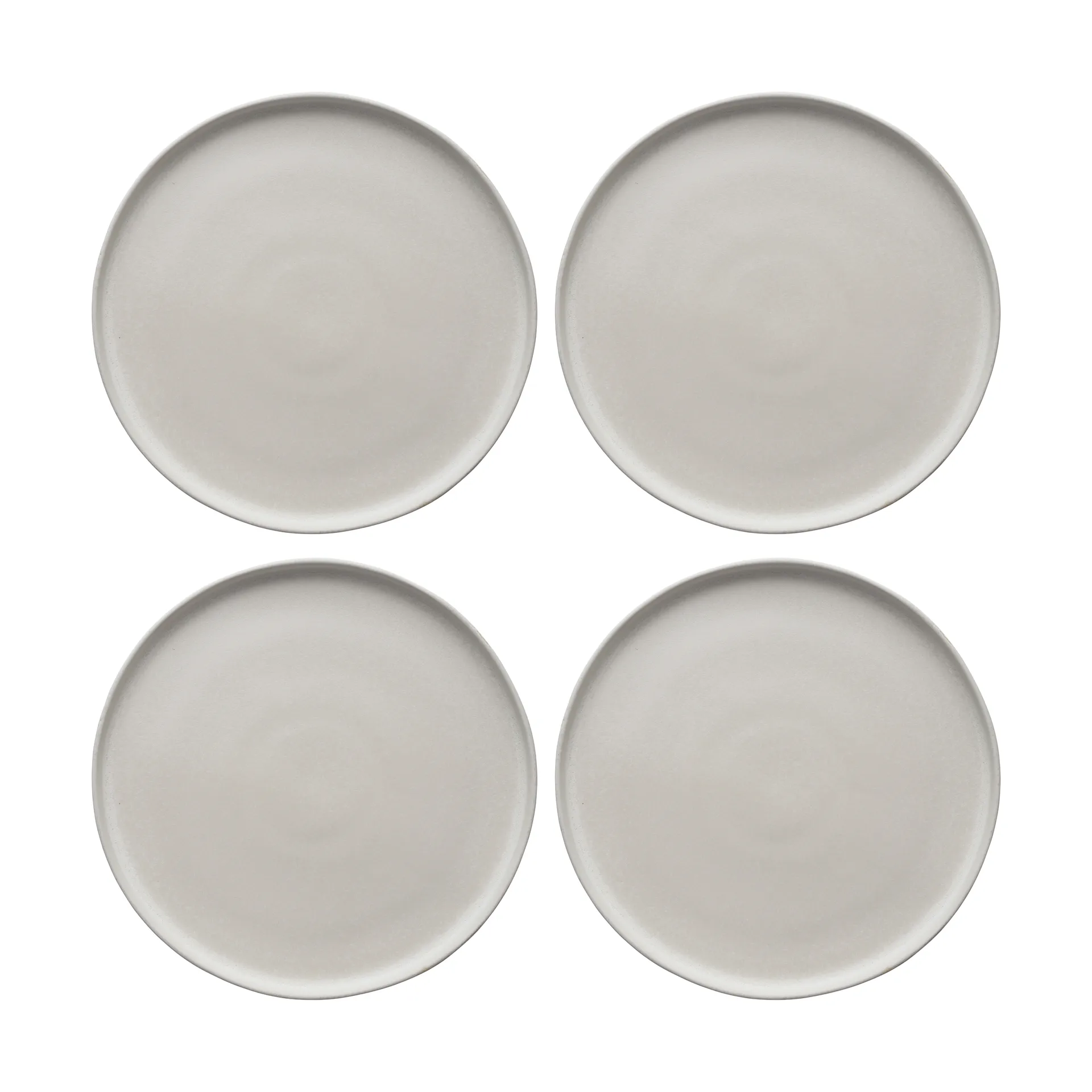 Sandsbro mattallrik offwhite, Ø26 cm, 4-pack Scandi Living