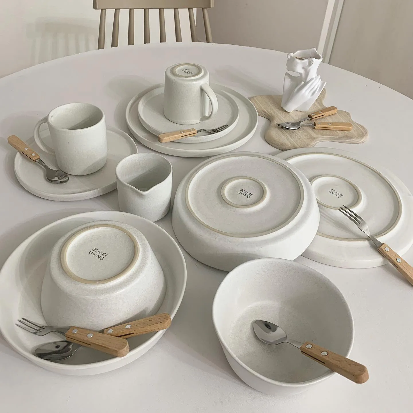 Sandsbro mattallrik offwhite, Ø26 cm, 6-pack,  Scandi Living