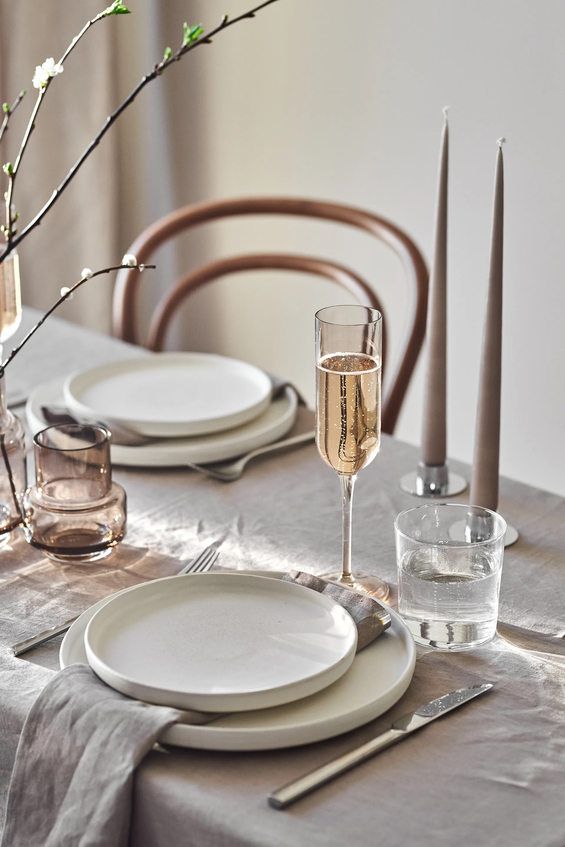 Sandsbro mattallrik, Offwhite, Ø26 cm Scandi Living