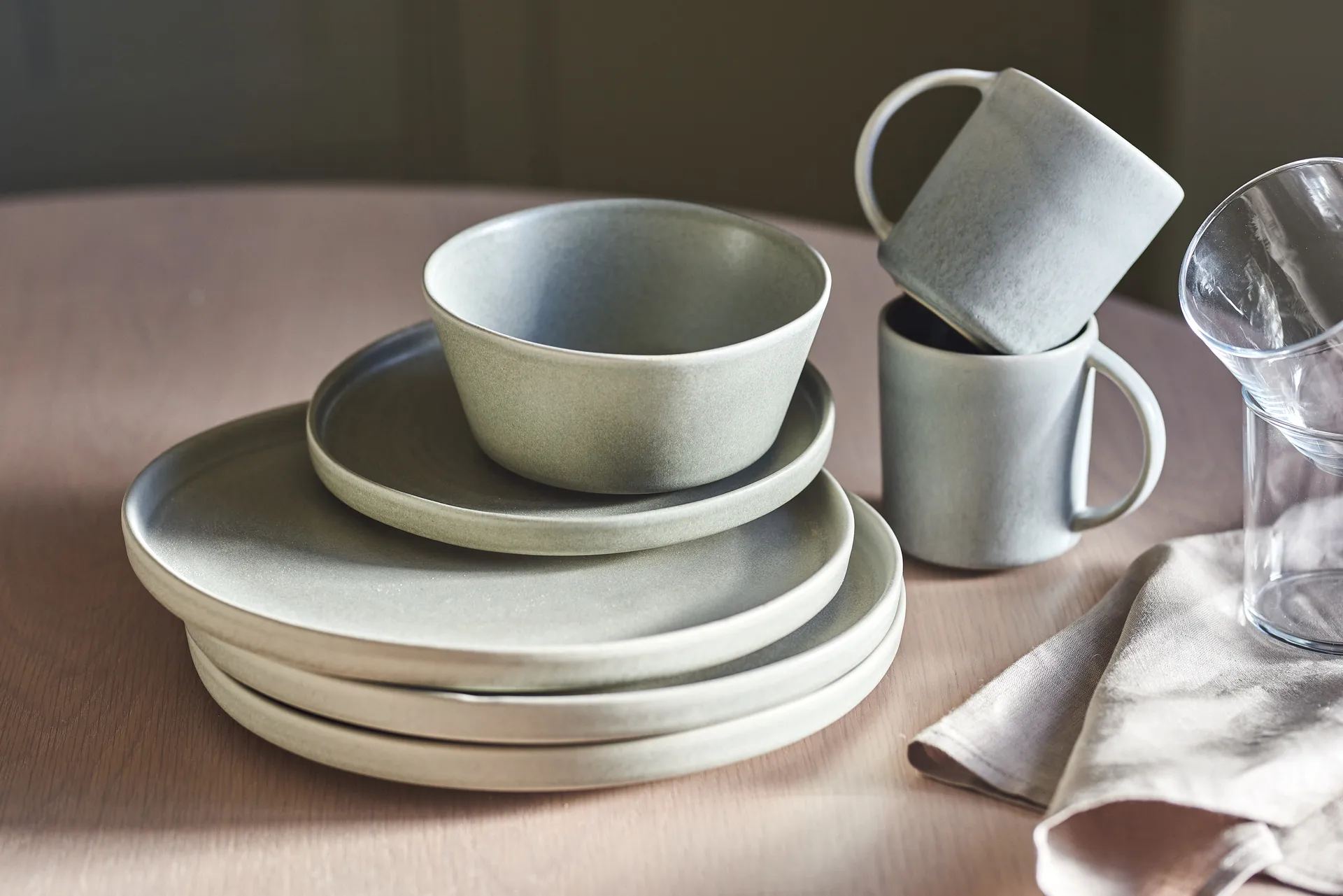 Sandsbro skål ljusgrå, Ø15 cm, 4-pack Scandi Living