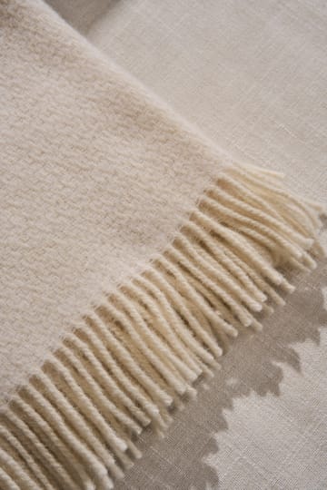 Sandstone ullpläd 130x180 cm - Creme - Scandi Living