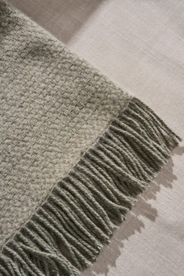 Sandstone ullpläd 130x180 cm - Sage Melange - Scandi Living