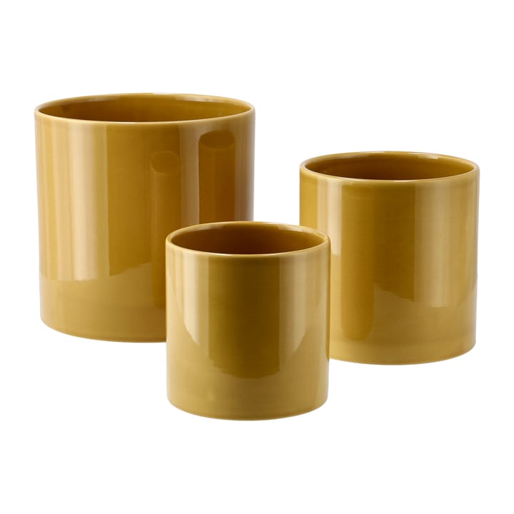 Sleek kruka Ø15 cm - Mustard - Scandi Living