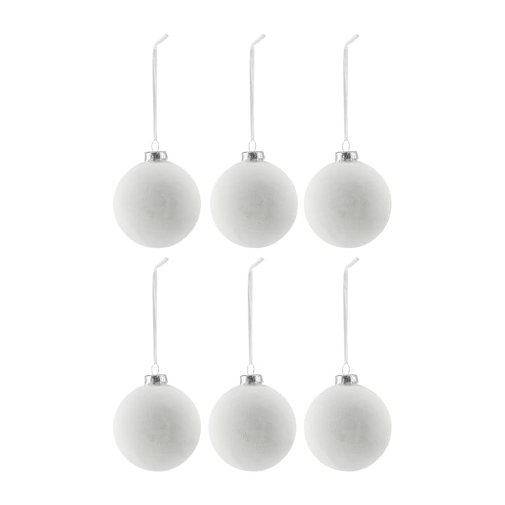 Snowing julgranskula 6-pack - White - Scandi Living