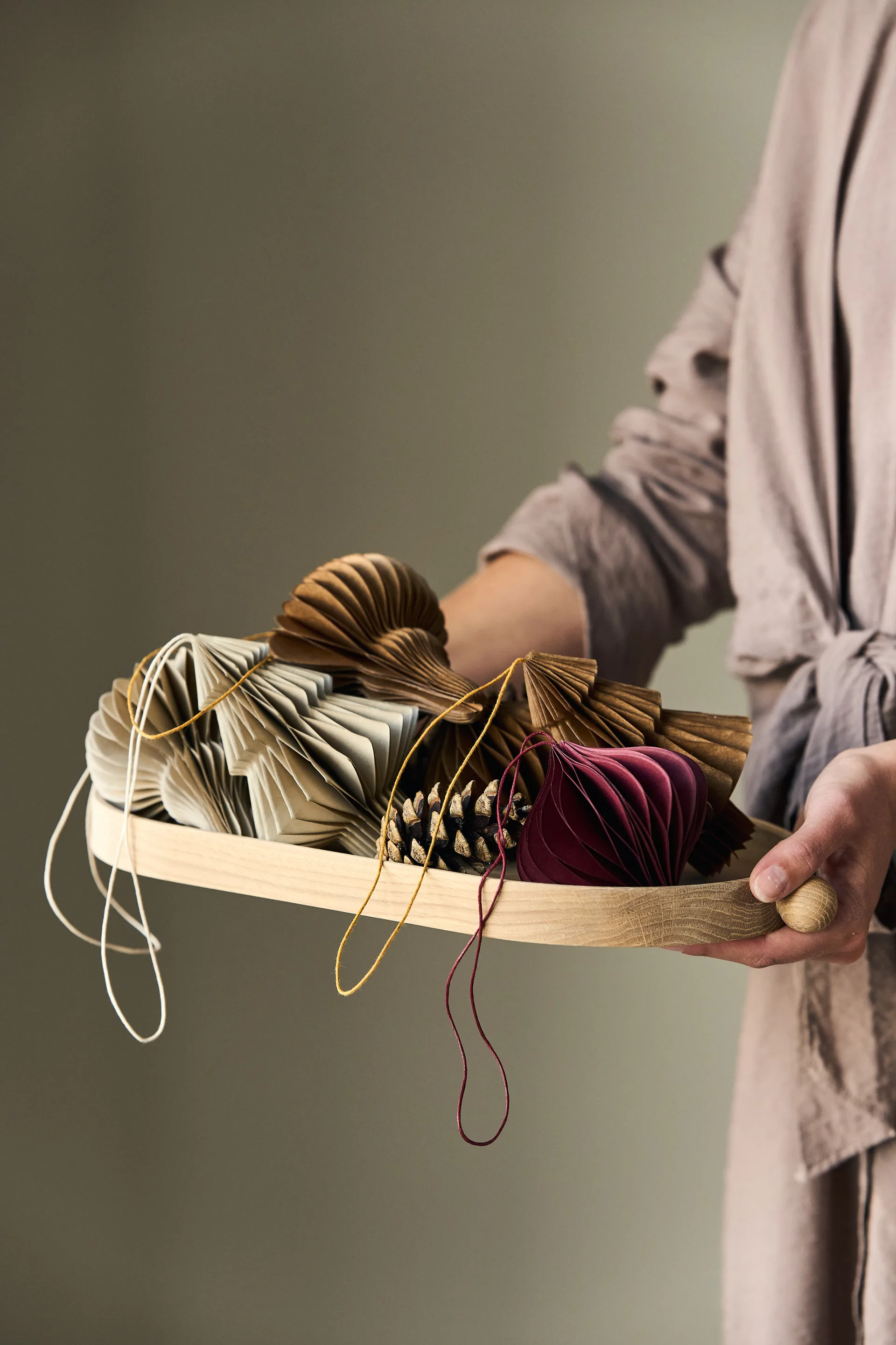 Spira julgranshänge 4-pack, Beige Scandi Living