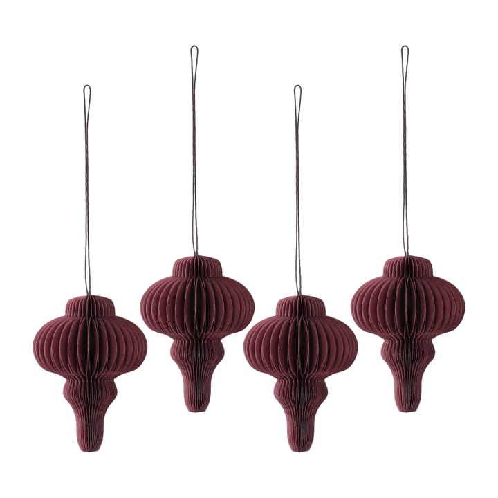 Spira julgranshänge 4-pack - Red - Scandi Living