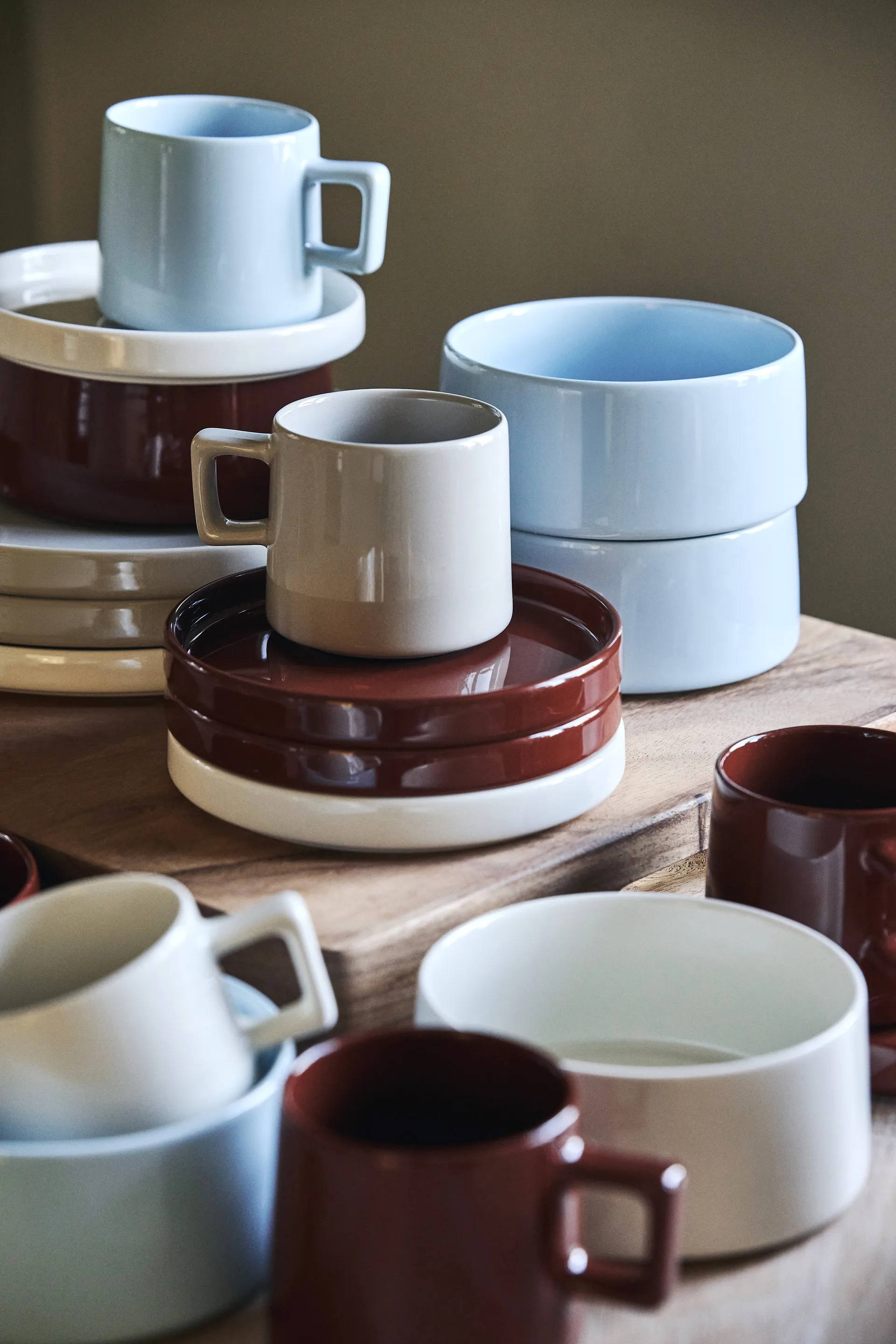 Taper assiett 14 cm, Röd Scandi Living