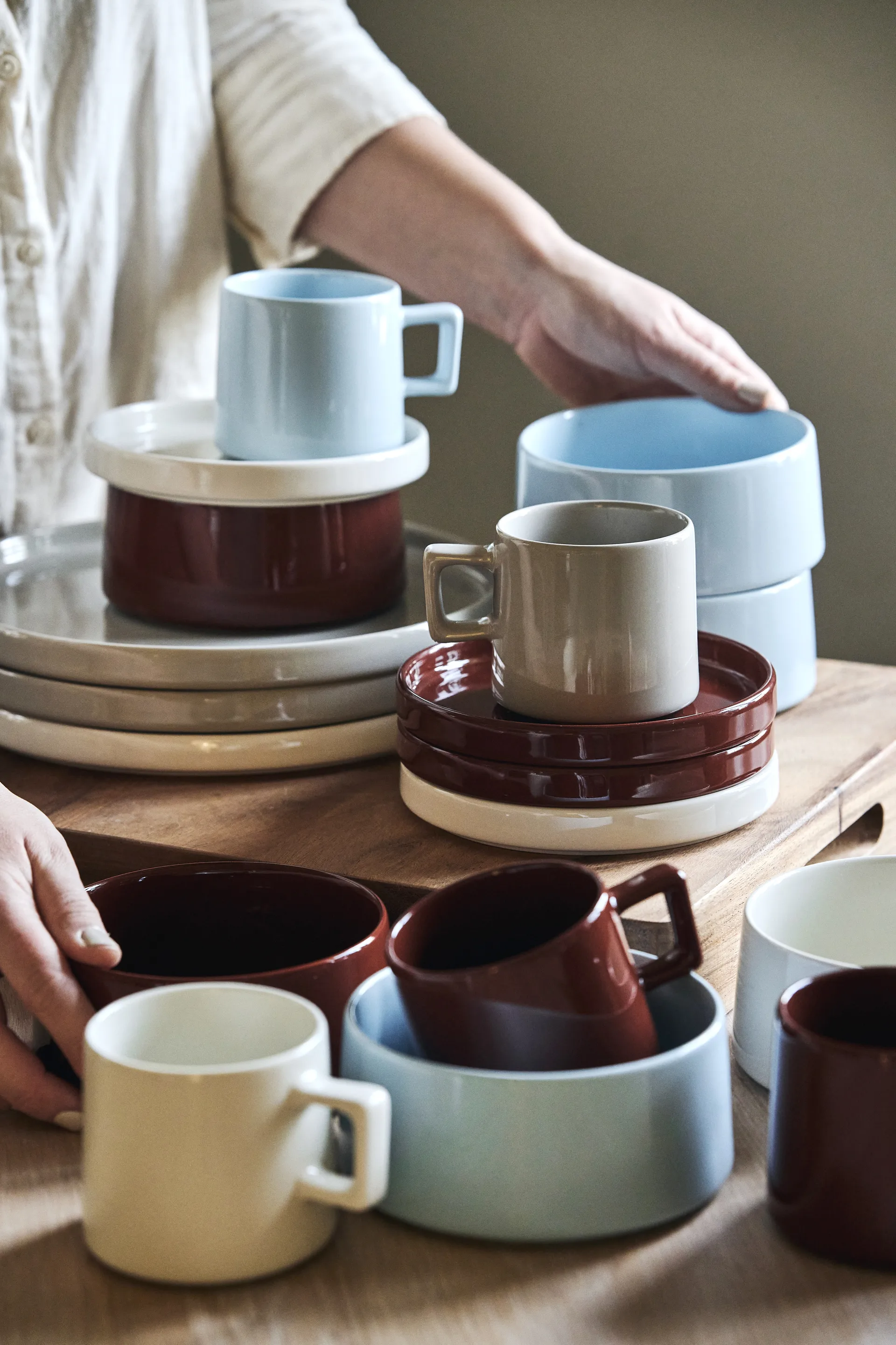 Taper skål Ø13,3 cm, Ljusblå Scandi Living