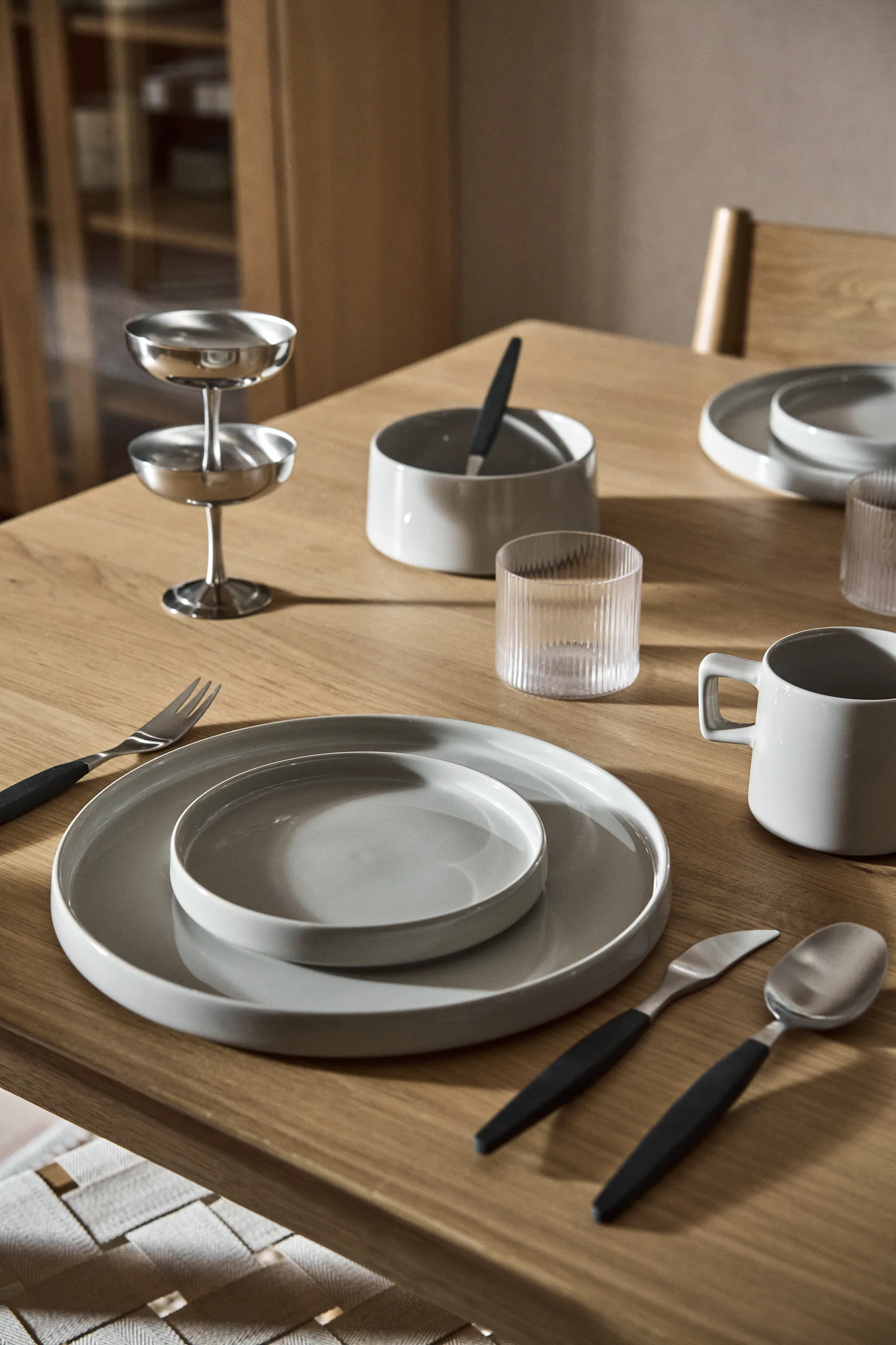 Taper tallrik 26 cm, Ljusgrå Scandi Living