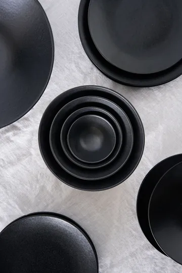 Terra serveringsskål - Svart stengods, Ø9,5 cm - Scandi Living