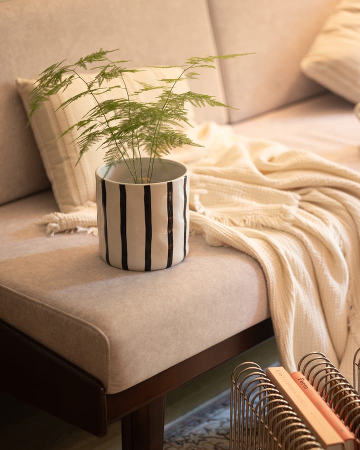 Thrive kruka Ø16 cm, Vit-svart Scandi Living