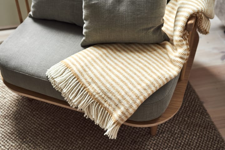 Tidal ullpläd 130x180 cm, Mustard Scandi Living