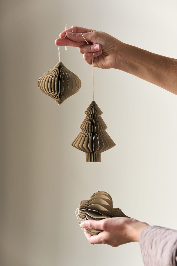 Tree julgranshänge 4-pack, Beige Scandi Living