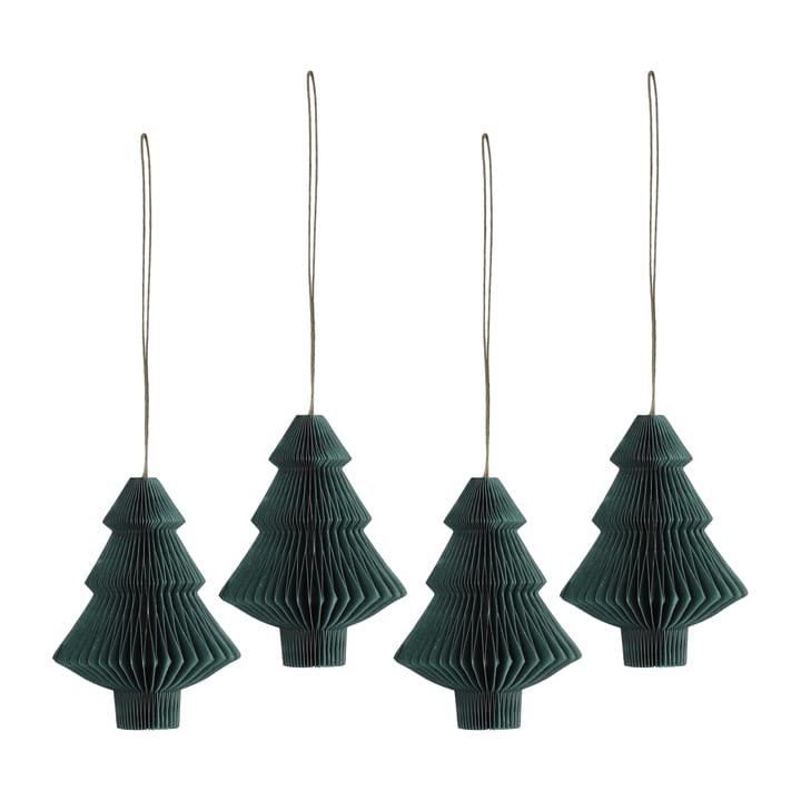 Tree julgranshänge 4-pack - Forest Green - Scandi Living