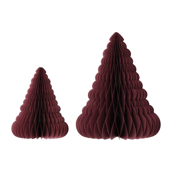 Trees juldekoration 2-pack - Red - Scandi Living