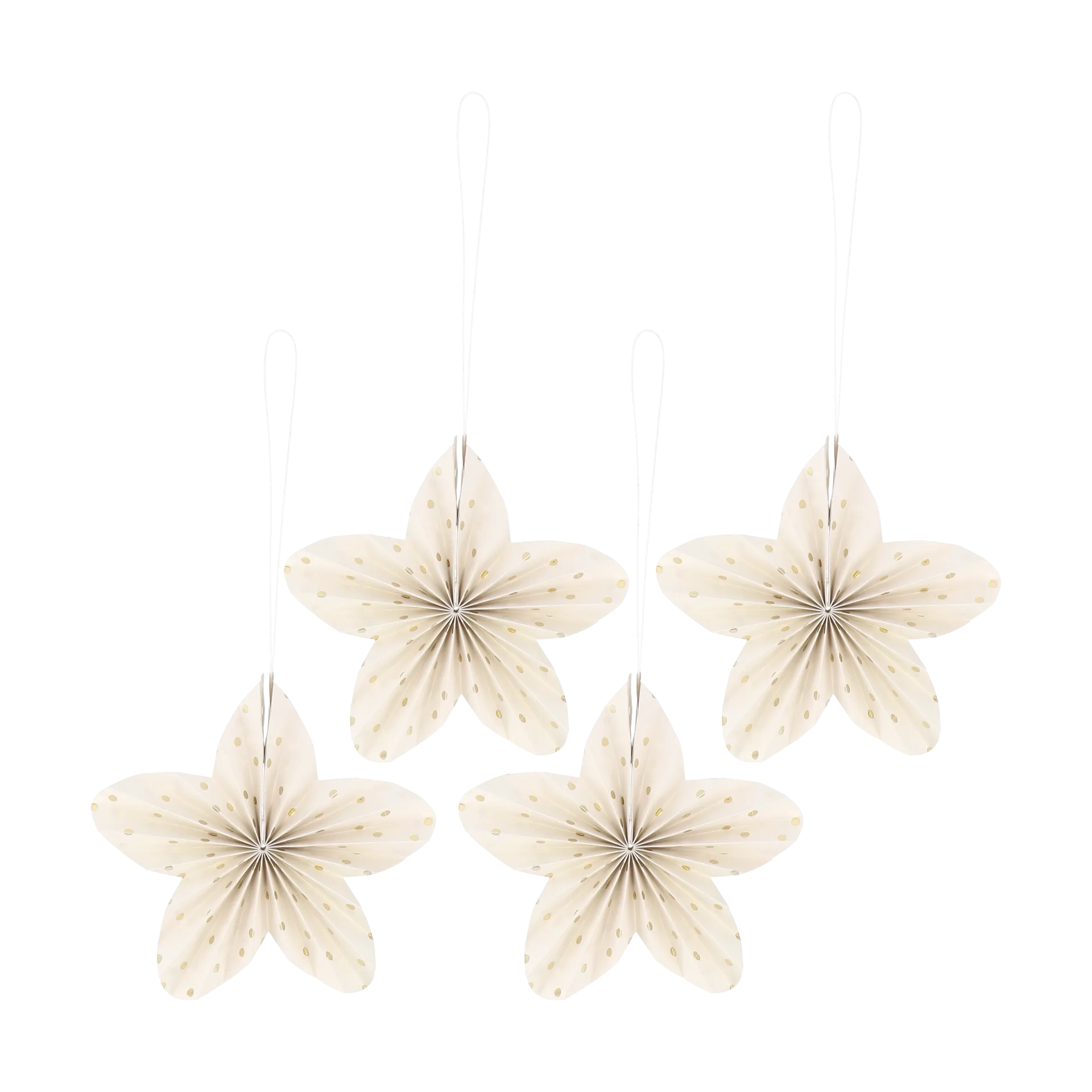 Twinkle julgranshänge 4-pack, Guld prickig Scandi Living