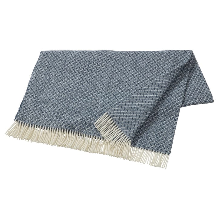 Wicker ullpläd - Dark blue - Scandi Living