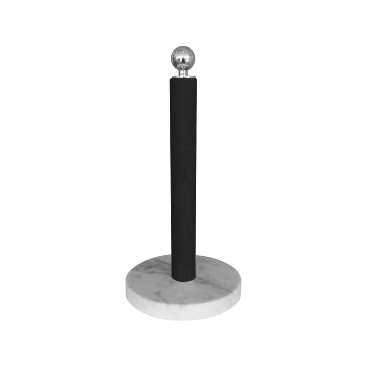 Hushållsrullehållare - svart, silverknopp - Scherlin