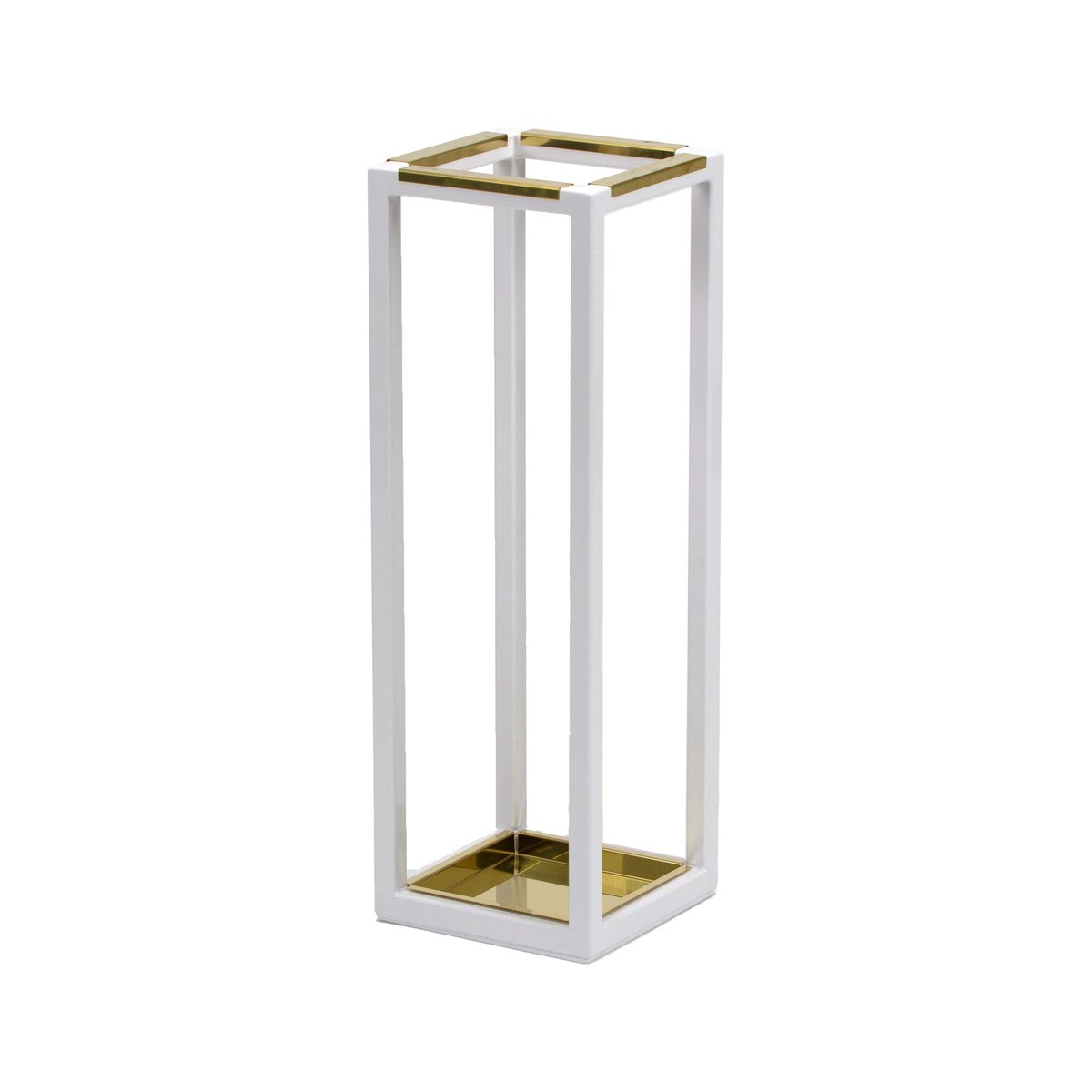 Scherlin Paraplyställ 2 vit/mässing | Skandinavisk Design | Paraplyställ | Vit