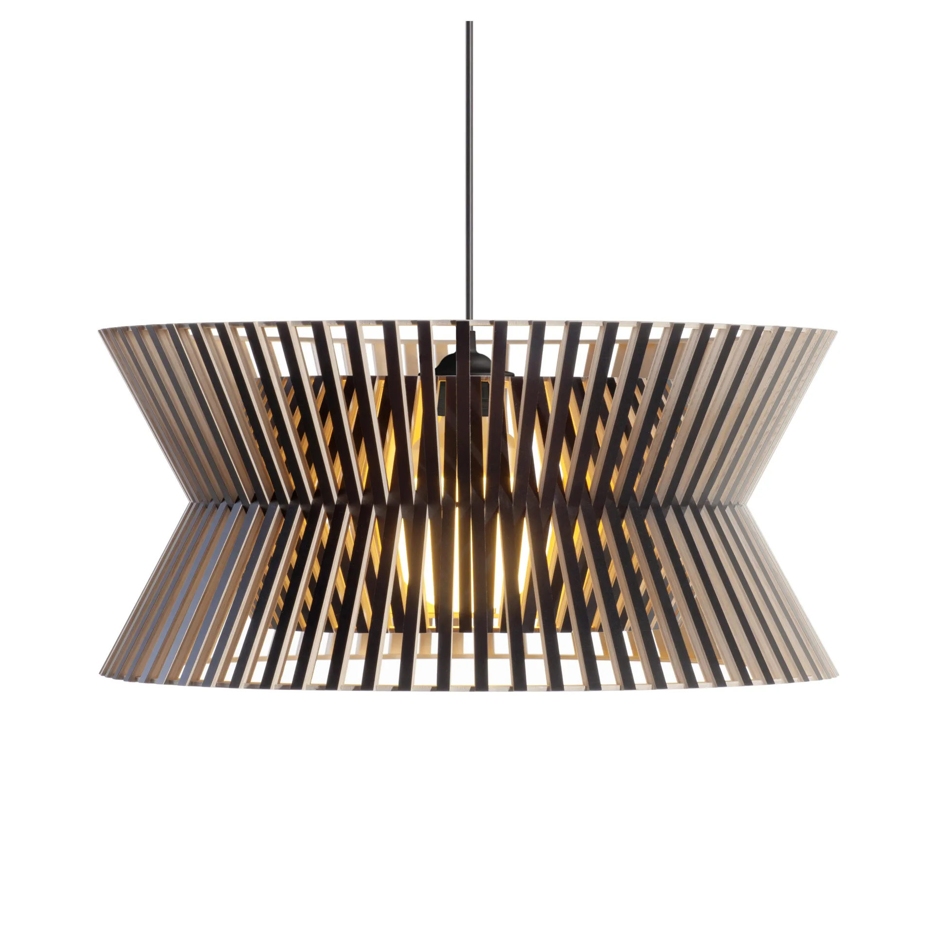 Kontro 6000, taklampa, black laminated Secto Design