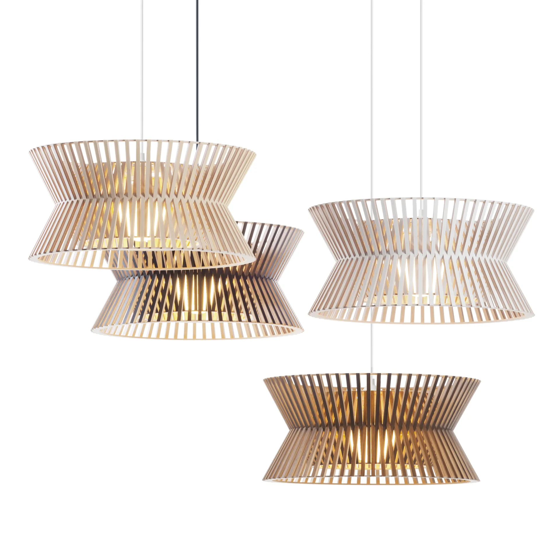 Kontro 6000, taklampa, walnut veneer Secto Design