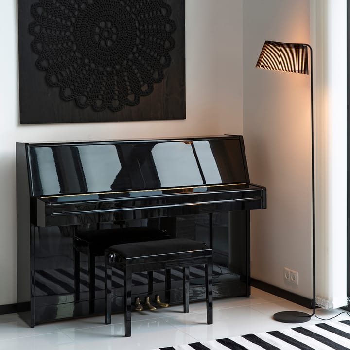 Owalo 7010 golvlampa, Black laminated Secto Design