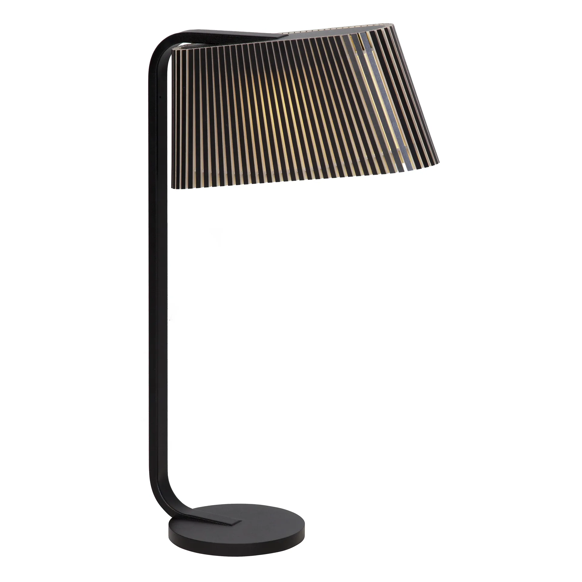 Owalo 7020, bordslampa, black laminated Secto Design