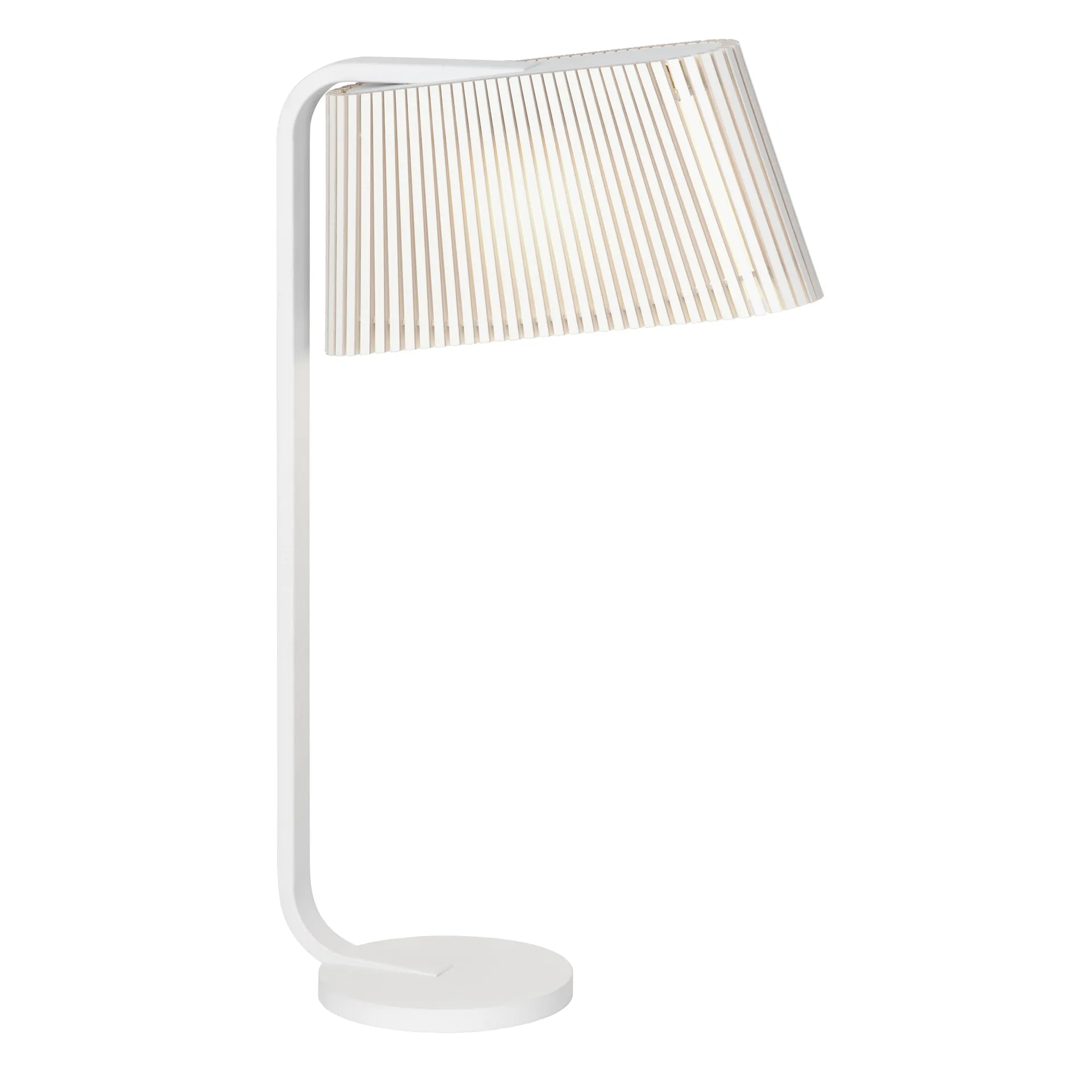 Owalo 7020, bordslampa, white laminated Secto Design