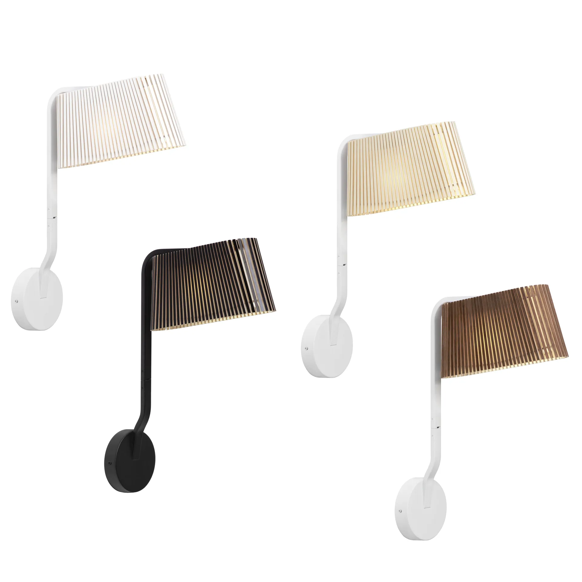 Owalo 7030, vägglampa, natural birch Secto Design