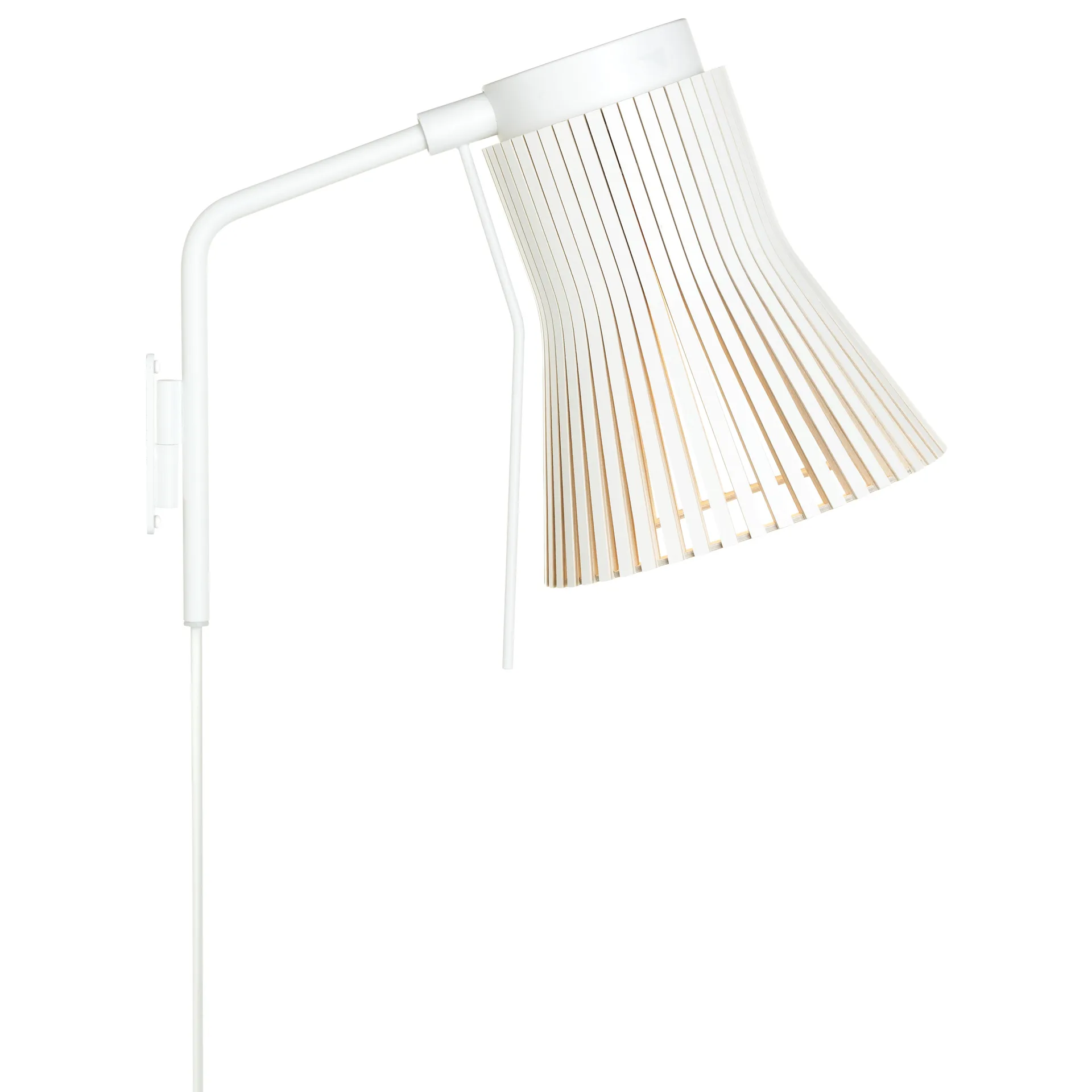 Petite 4630, vägglampa, white laminated Secto Design