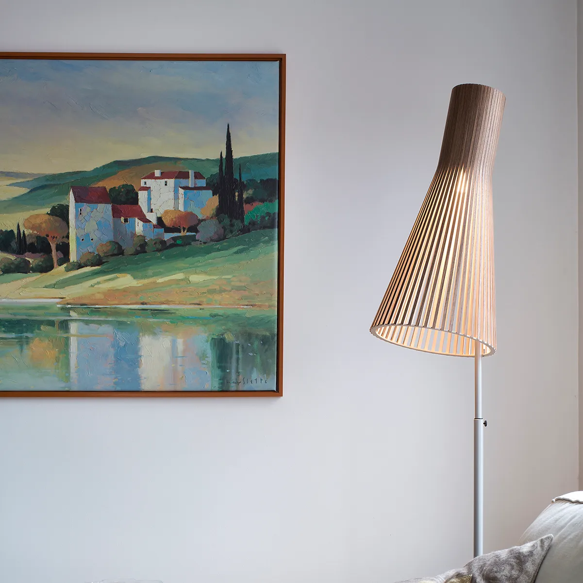 Secto 4210 golvlampa, Walnut veneer Secto Design