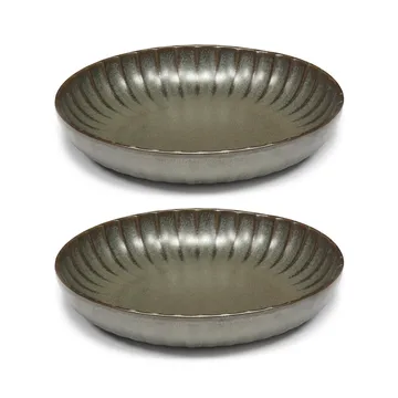 Inku high tallrik L Ø23 cm 2-pack - Green - Serax