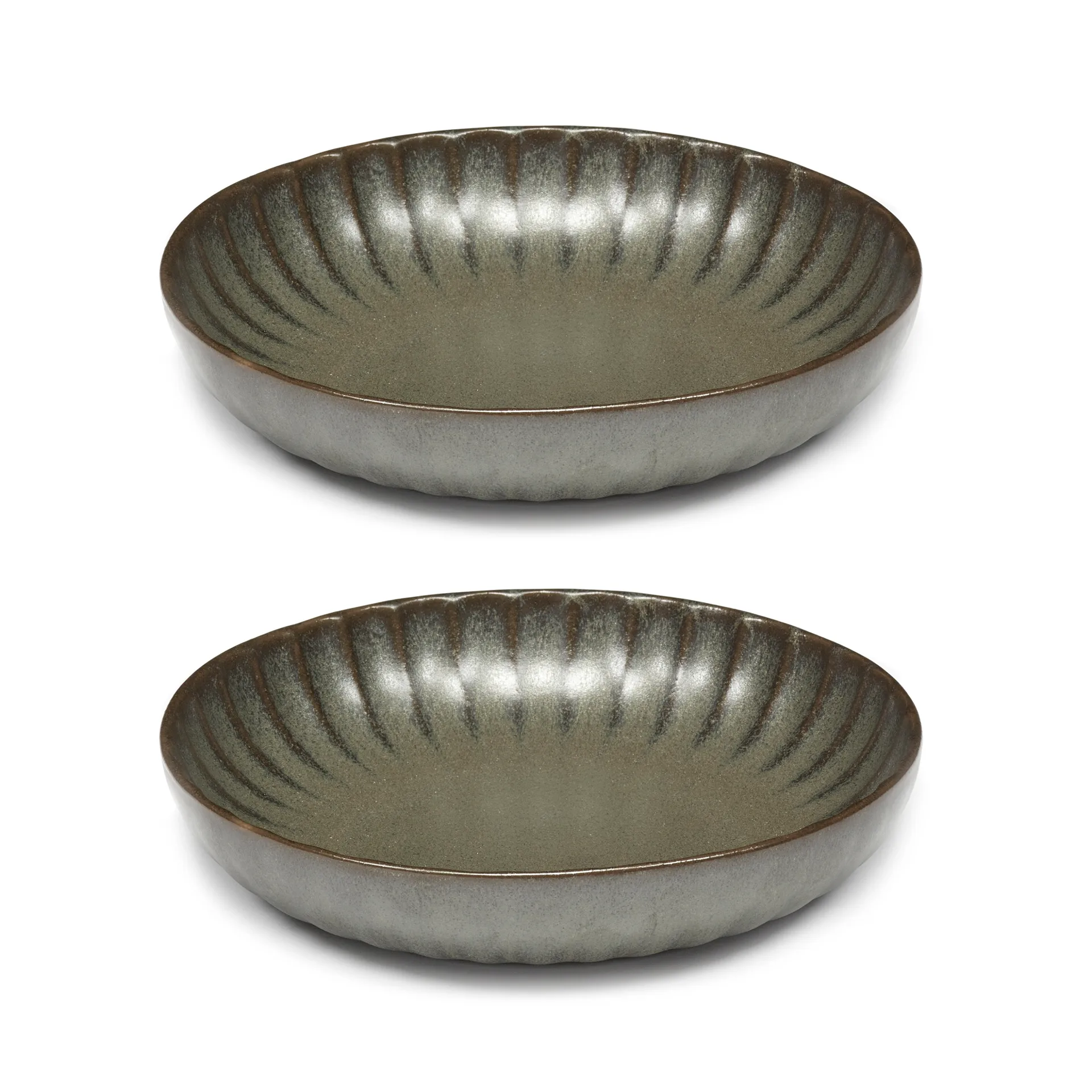 Inku high tallrik S Ø19 cm 2-pack, Green Serax