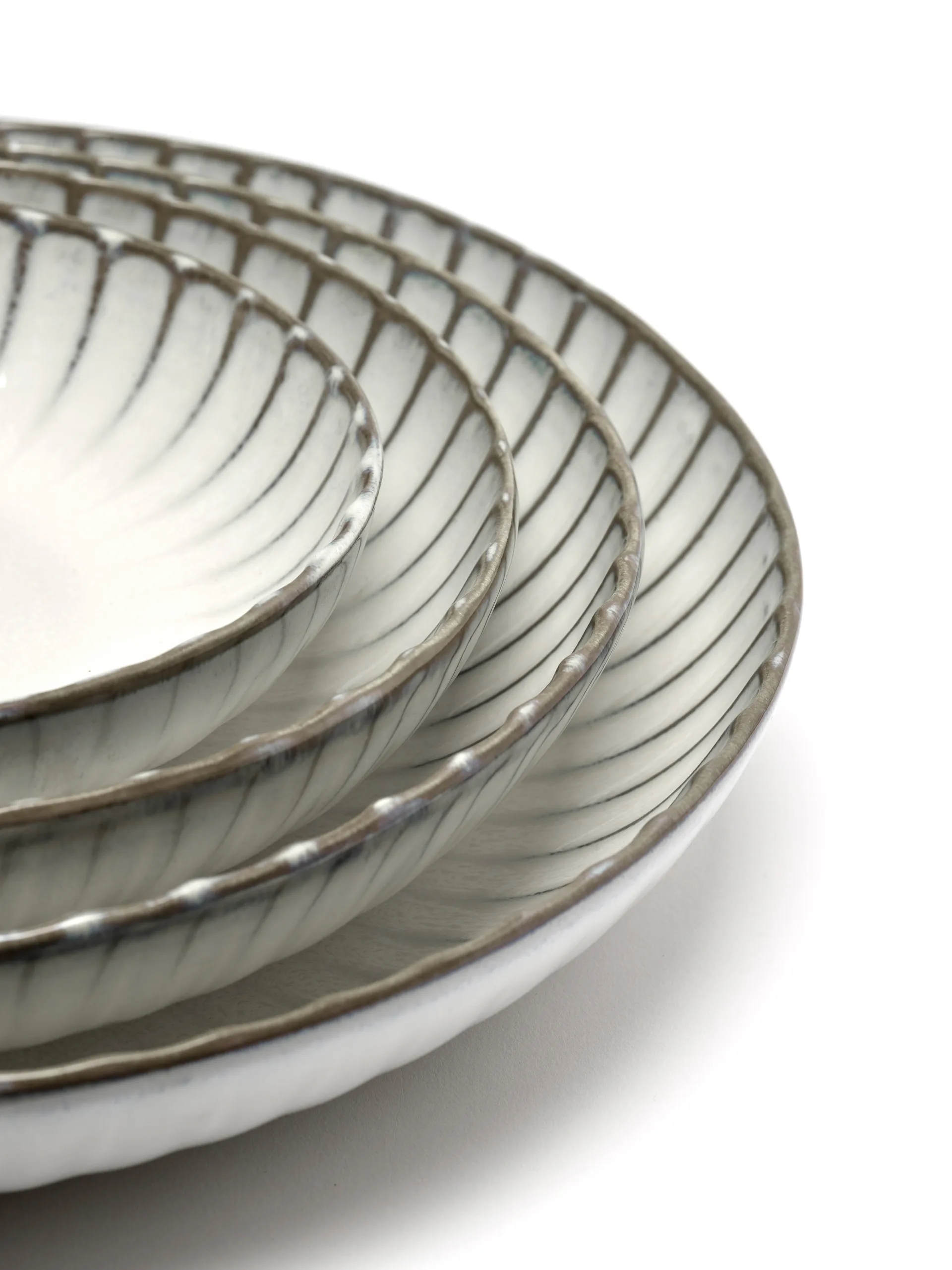 Inku hög tallrik M Ø23 cm, White Serax