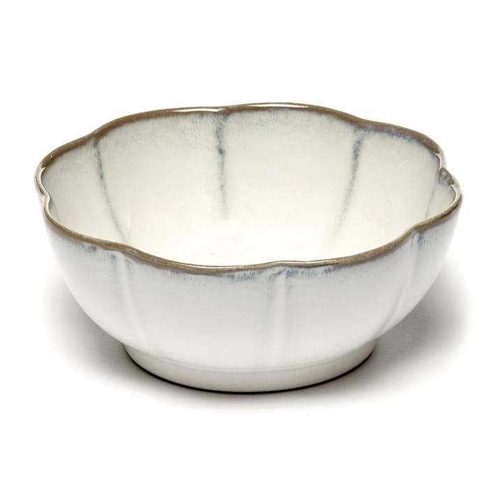 Inku räfflad skål XL Ø15 cm - White - Serax