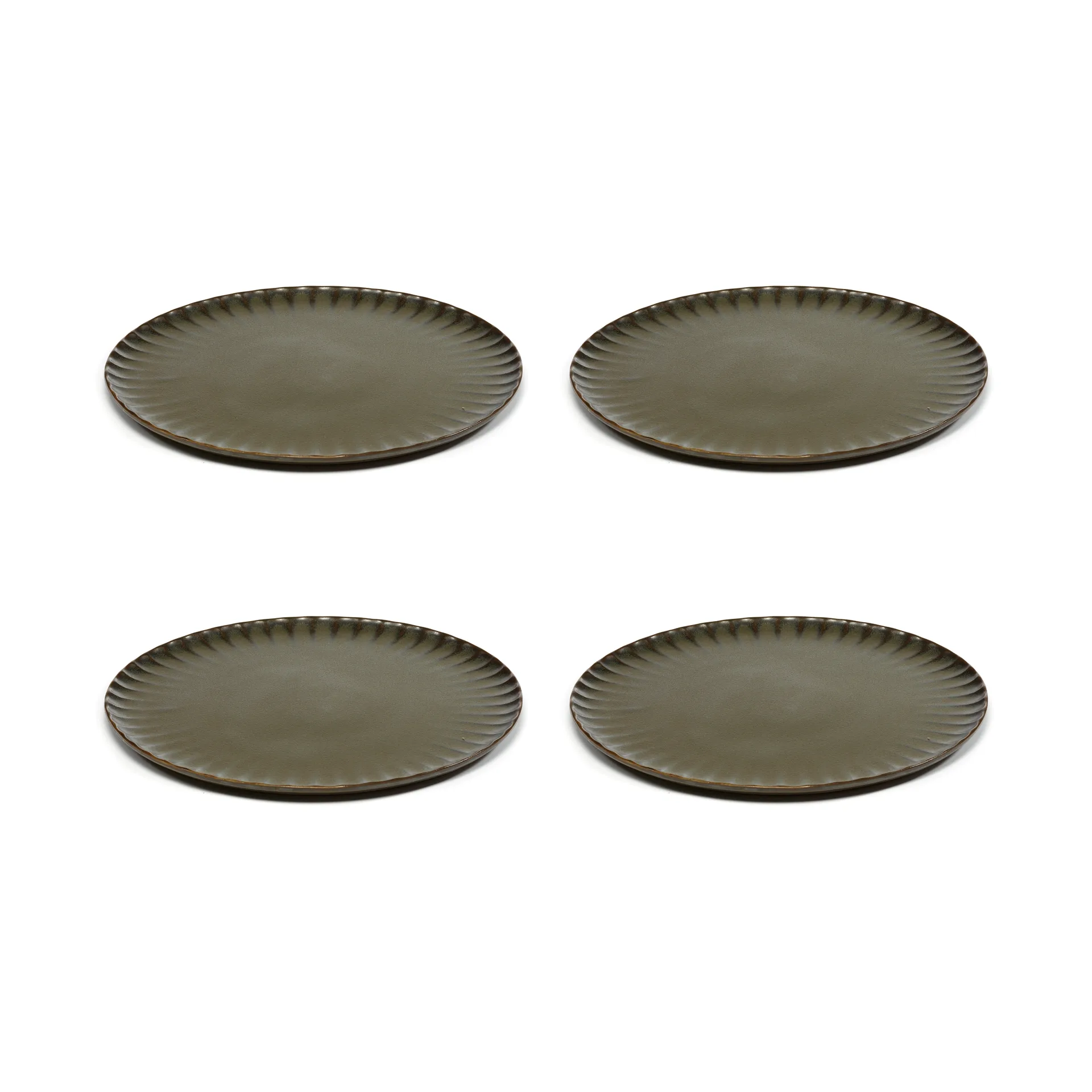 Inku tallrik XL Ø27 cm 4-pack, Green Serax