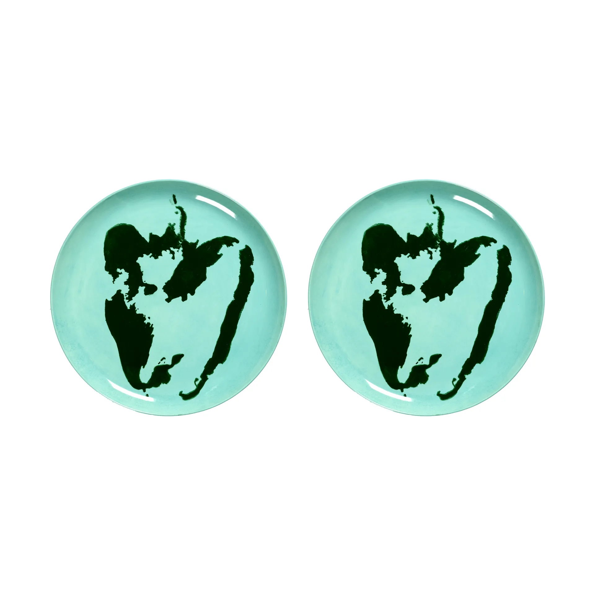 Ottolenghi Feast tallrik L Ø26,5 cm 2-pack, Azure-pepper green Serax