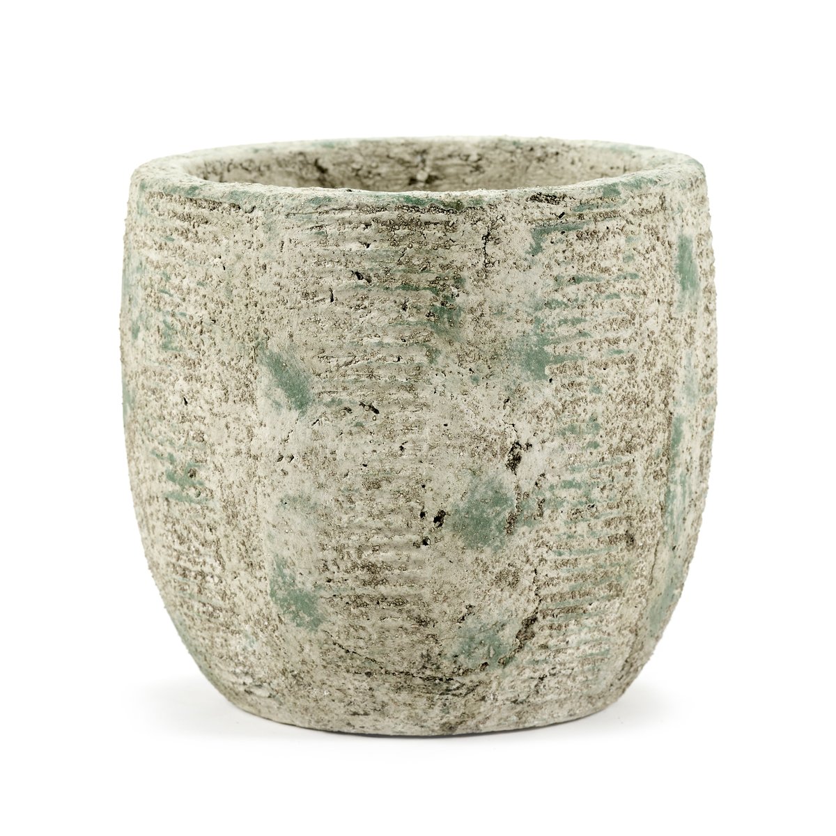 Serax Rustic kruka ränder S 16,5 cm Grey | Skandinavisk Design | Krukor | Grå