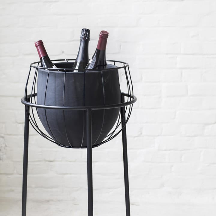 Serax kruka med blompiedestal, Black Serax