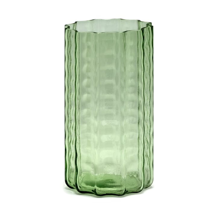Waves 01 vas 21 cm - Green-clear - Serax