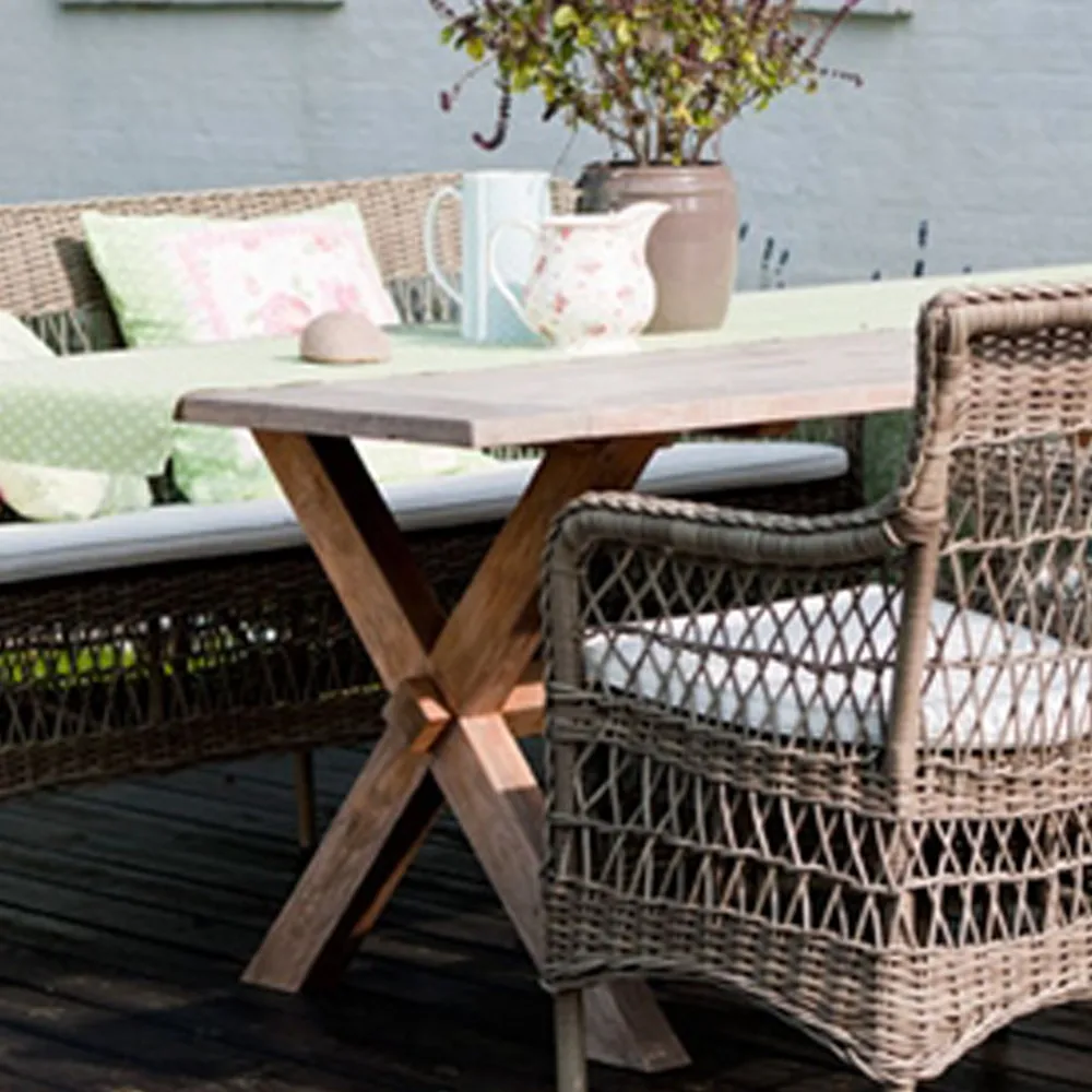 Colonial matbord, teak, b100 l200 Sika Design