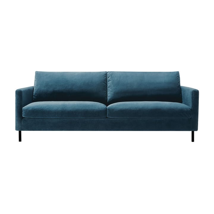 Impulse 3-sits soffa lux - tyg classic velvet 12 navy blue, lcv, arms.1, ben 111d svart - Sits
