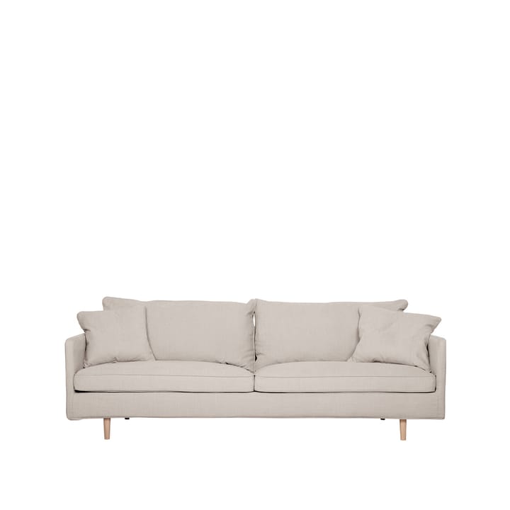 Julia 3-sits soffa lux - tyg caleido 3790 light beige, arms. 1, ben white oak - Sits