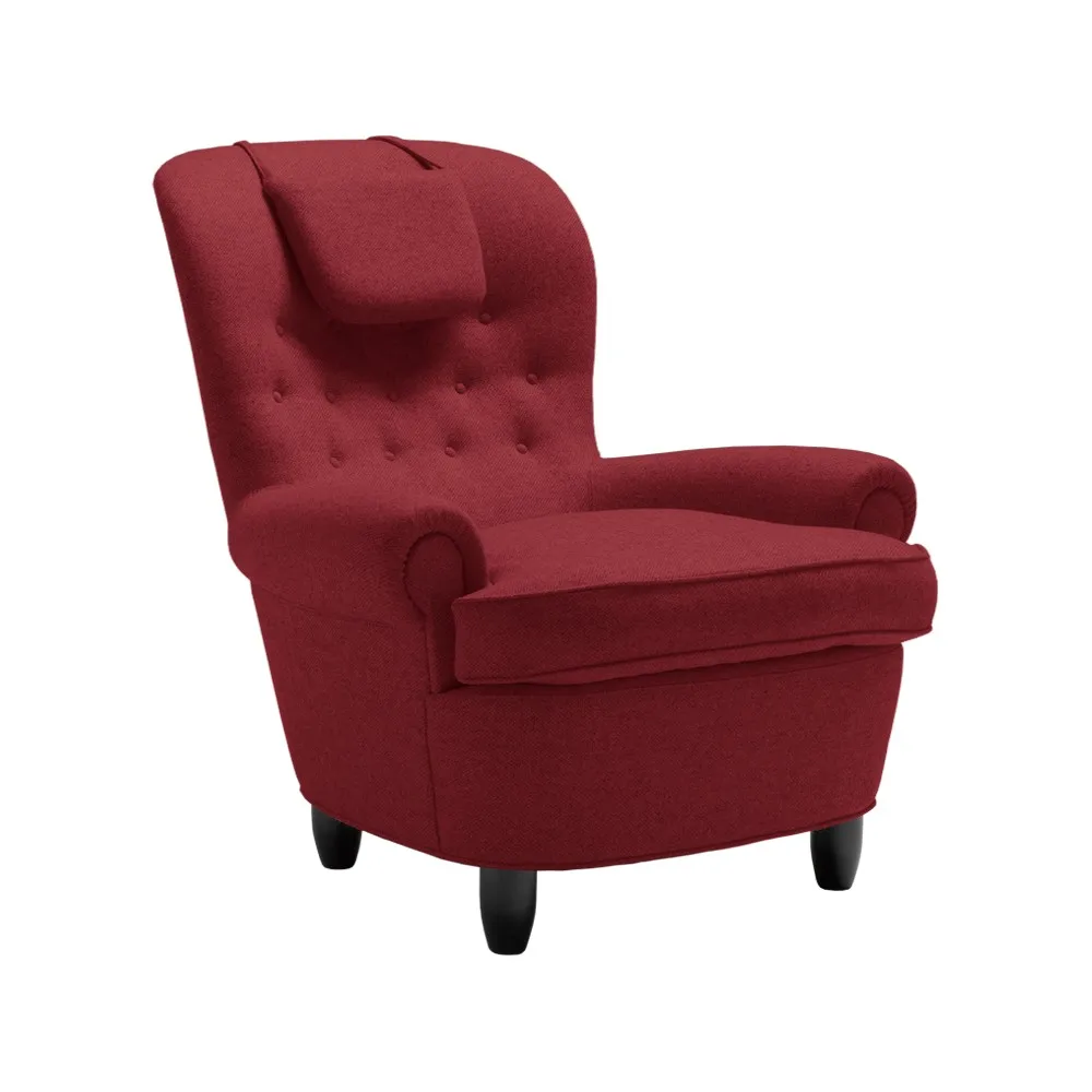 Jättepaddan fåtölj, Rami 3536 röd-svartbetsade ben Sjögren