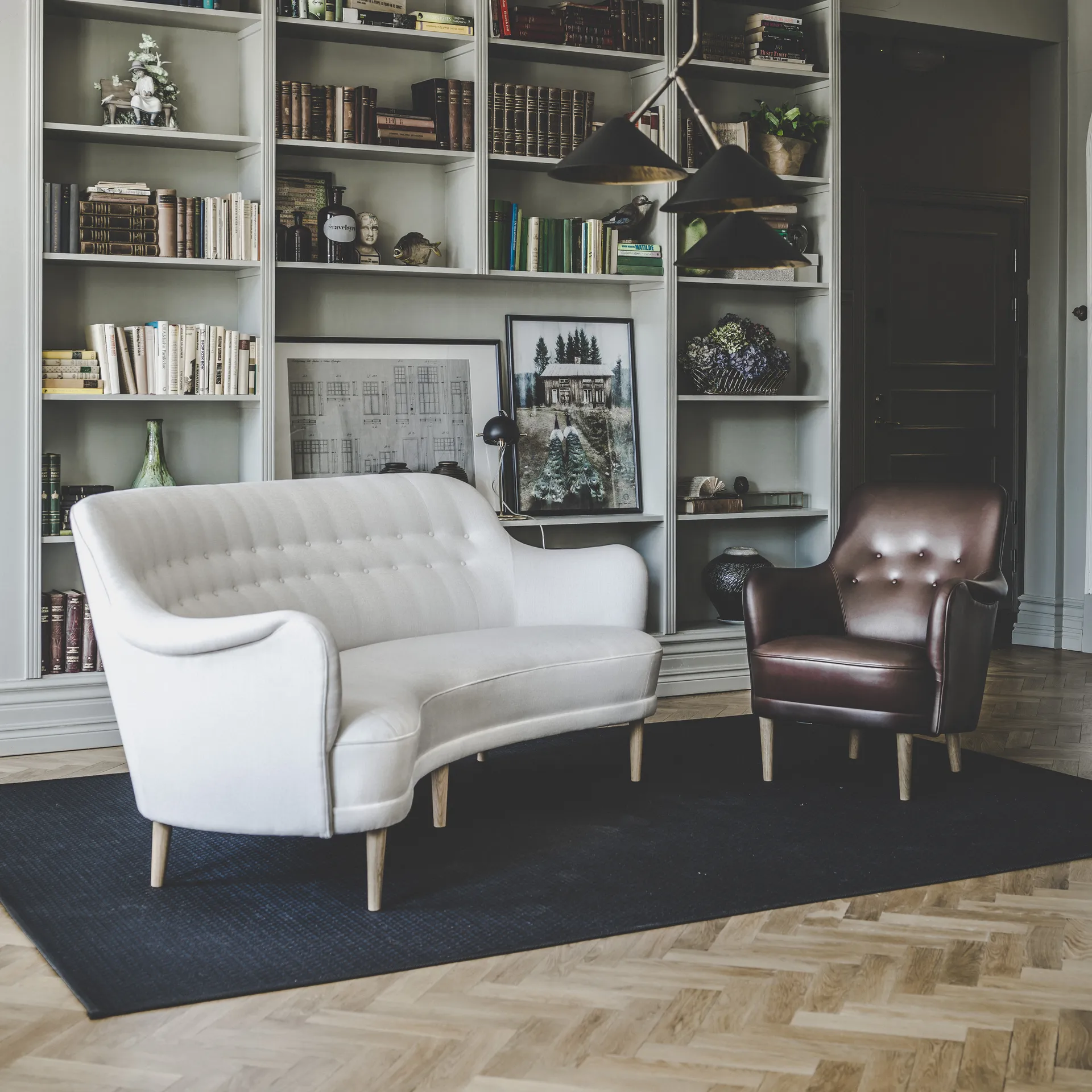 Samsas fåtölj, Rustical 33286 brun-ekben Sjögren