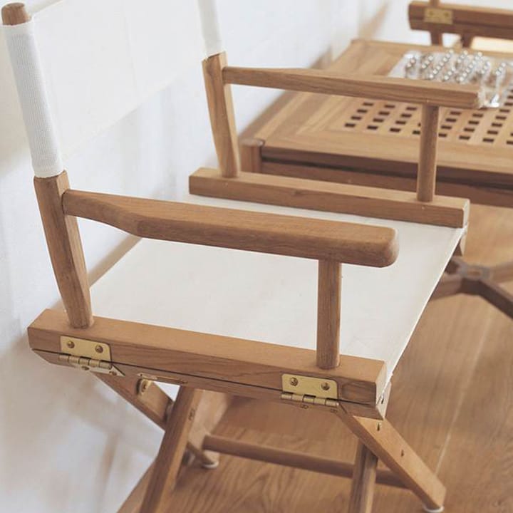 Director's Chair - vit, teakstativ - Skagerak