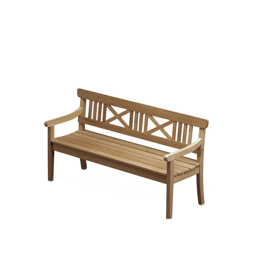 Skagerak Drachmann soffa teak, 165 | Skandinavisk Design | Trädgårdsbänkar | Brun