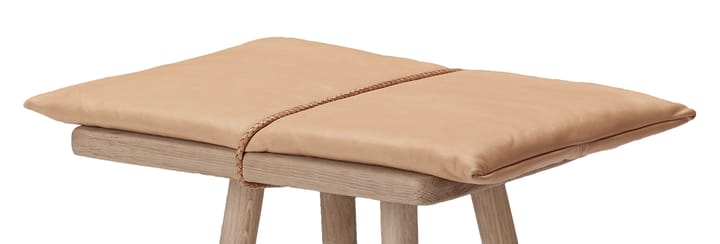 Georg läderdyna med rem till pall/barstol, Beige-brun Skagerak