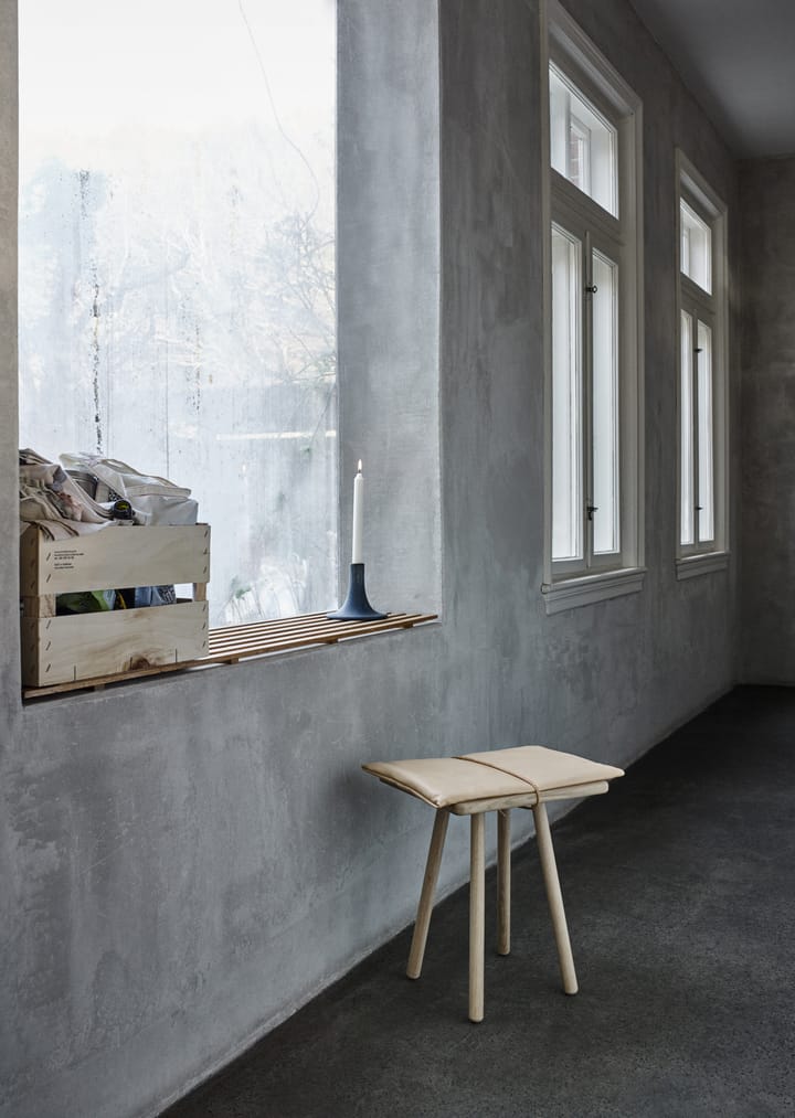 Georg läderdyna med rem till pall/barstol, Beige-brun Skagerak